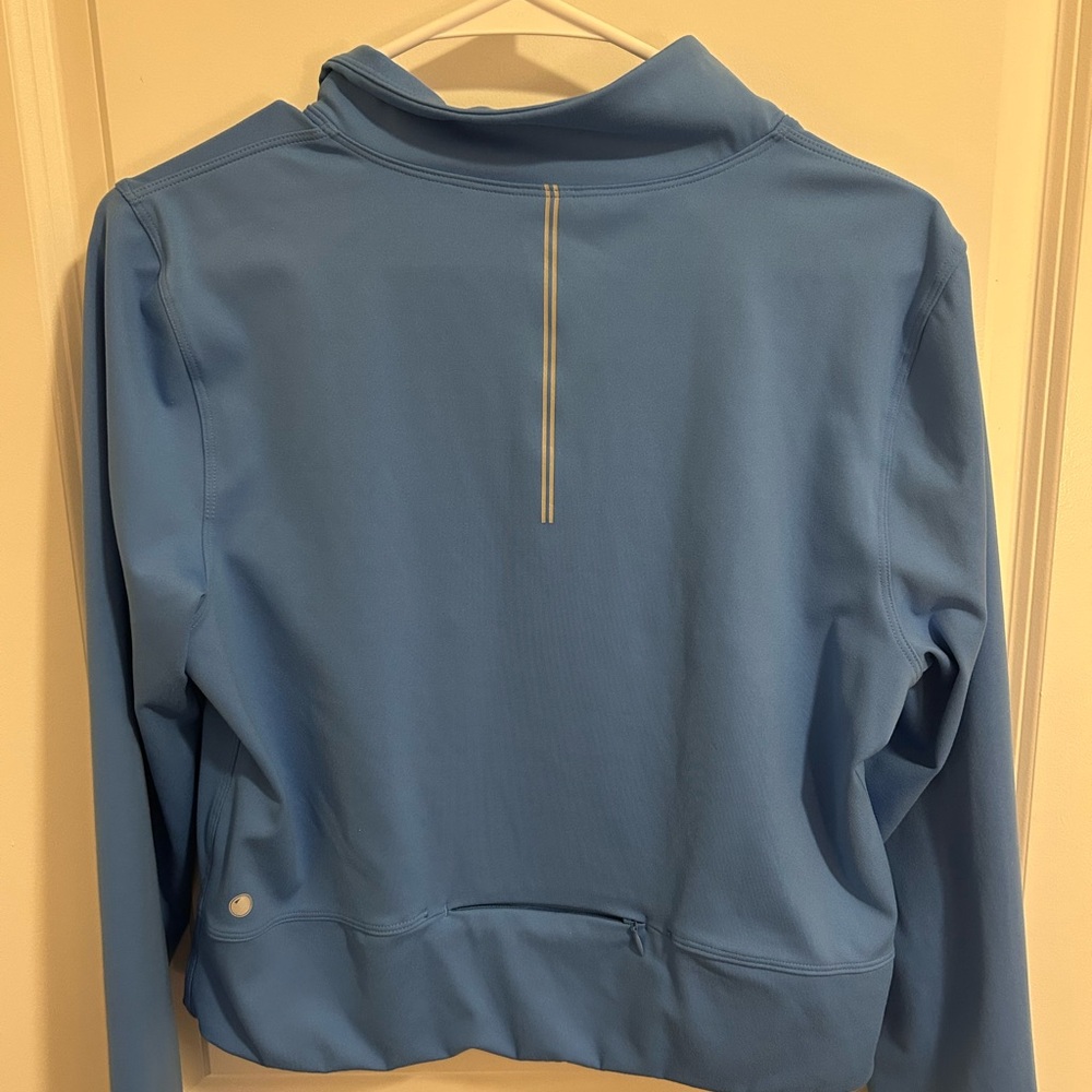 Yogalicious Women's Light Blue Quarter-Zip Sweatshirt - Picture 5 of 5